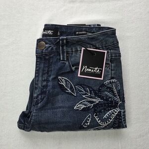 Nanette Lepore Embroidered High Waisted Gramercy Skinny Jeans - Size 2